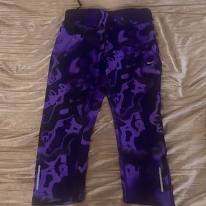 Nike Dri Fit purple lava workout pants